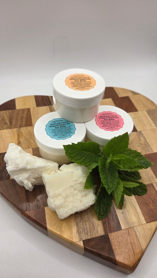 Whipped Peppermint Foot Butter Vegan
